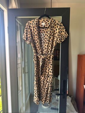 a new day Leopard Print Blouse in Tan and Black